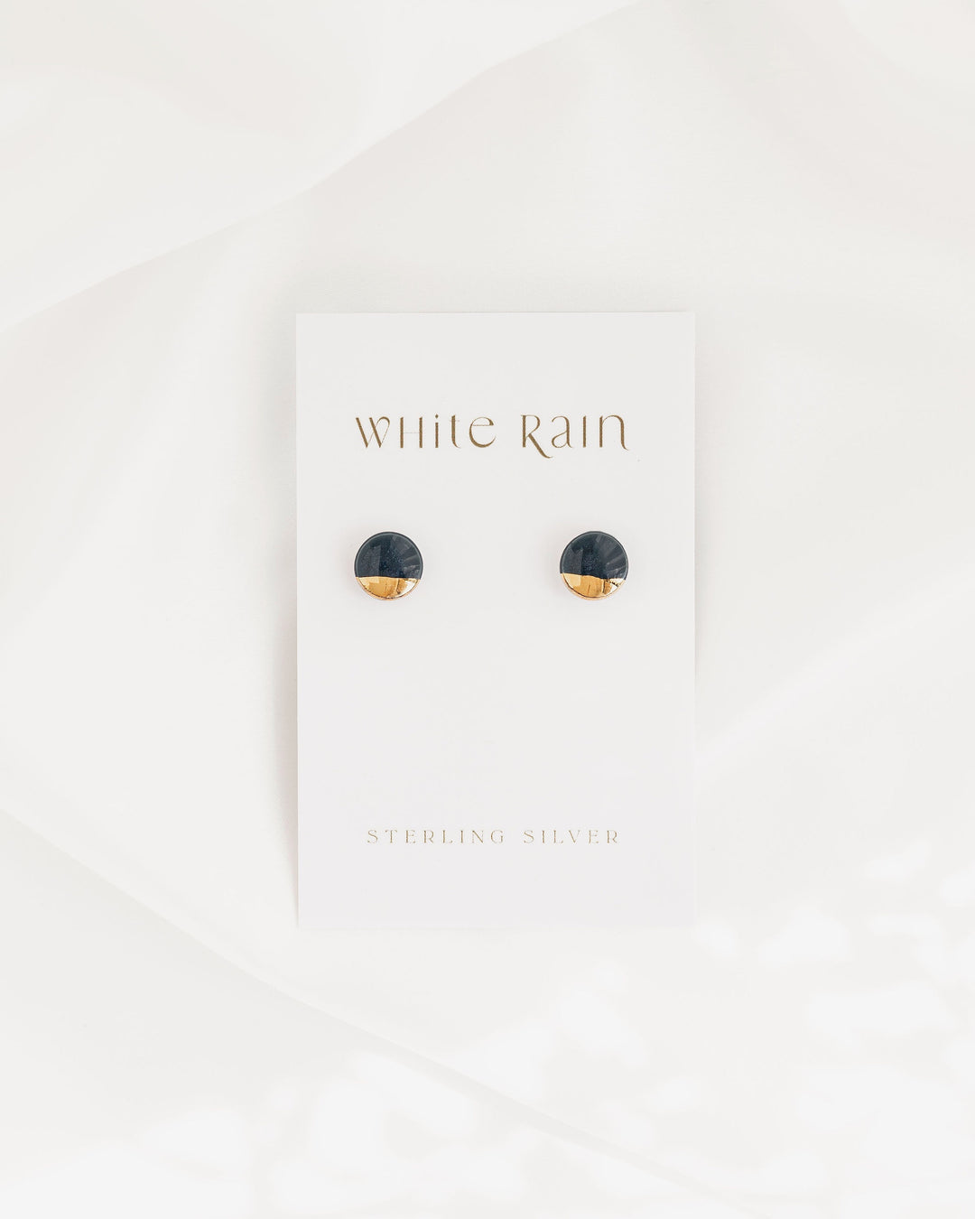 *New* Blue and Purple Ceramic stud earrings