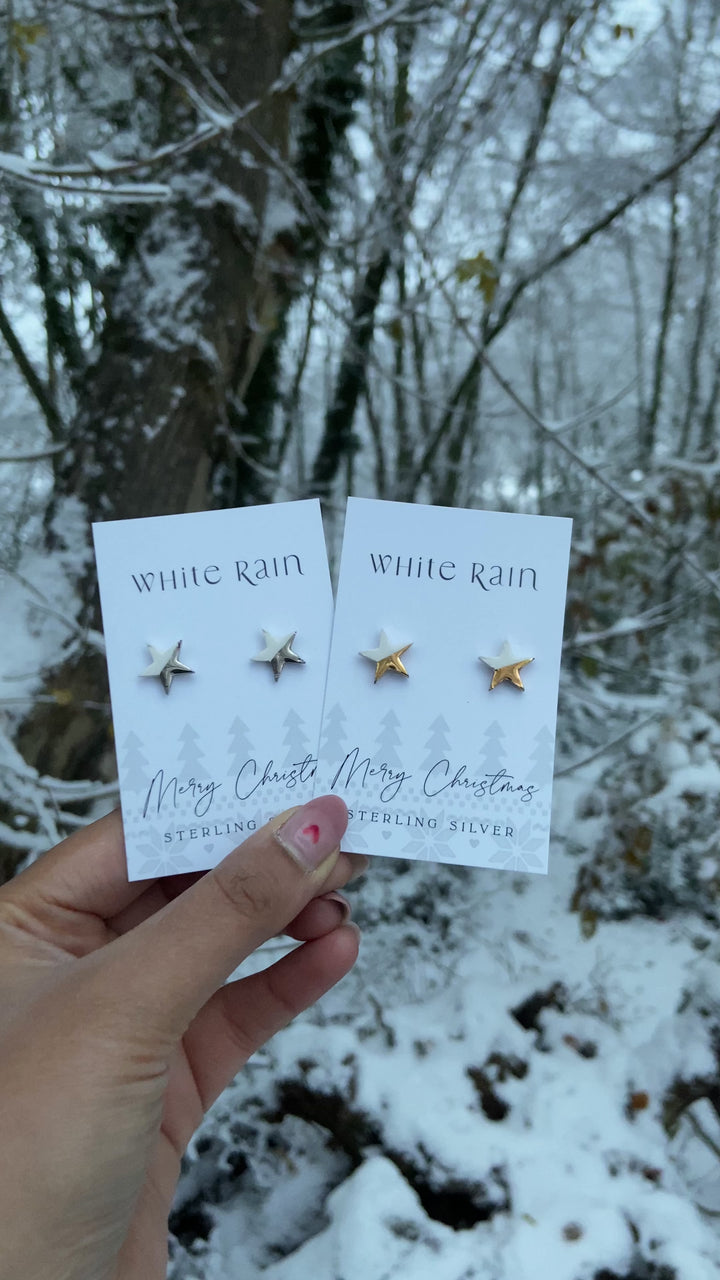 Star Ceramic Earring Studs
