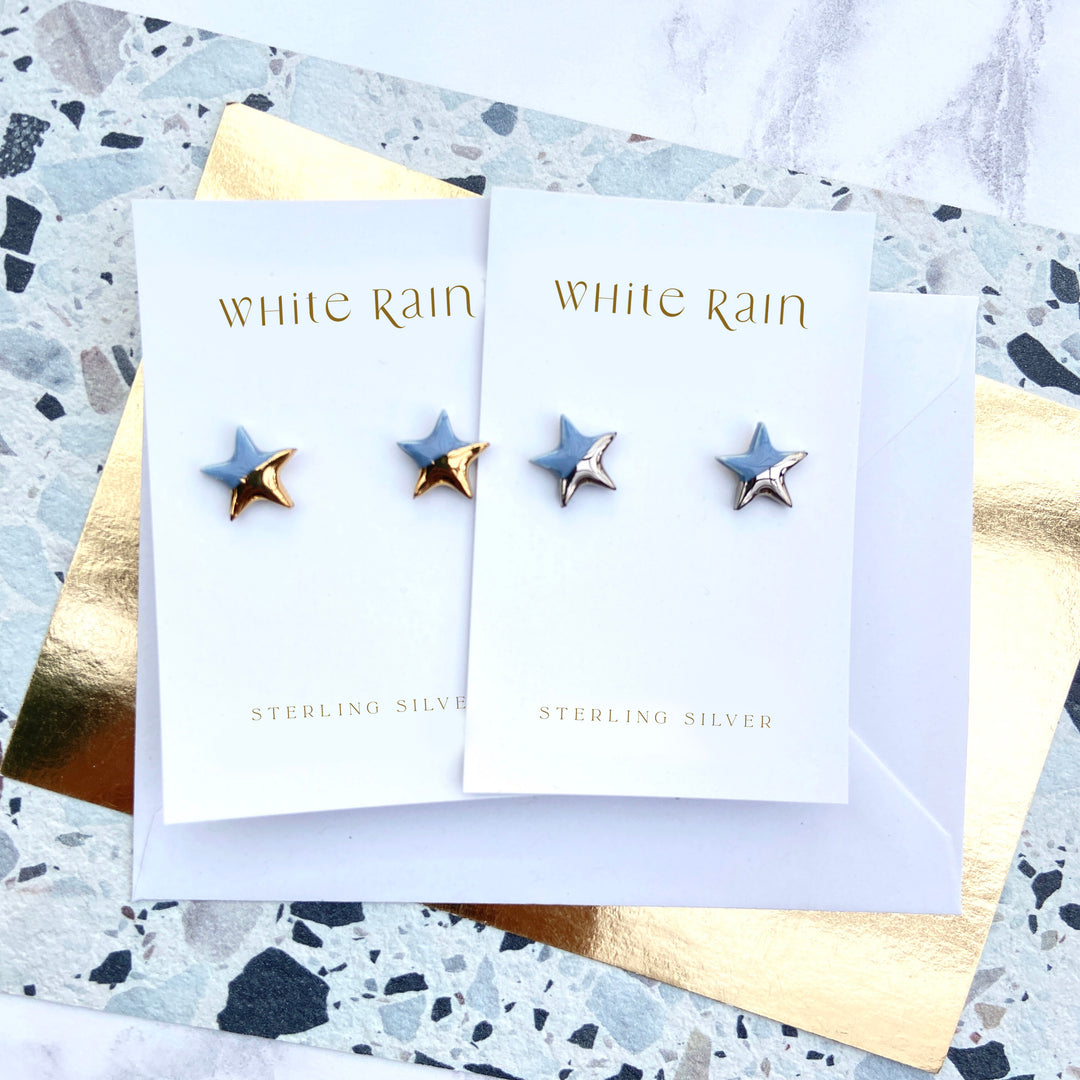 Star Ceramic Earring Studs