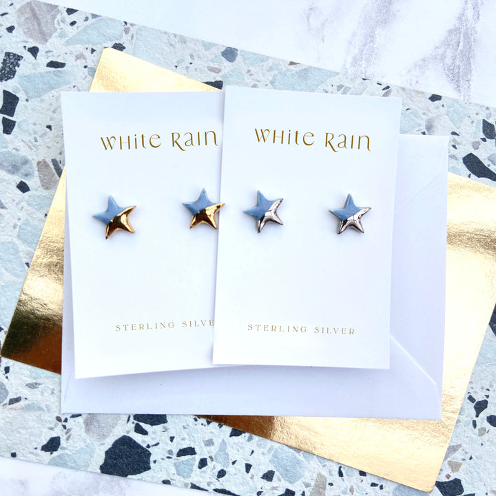 Star Ceramic Earring Studs
