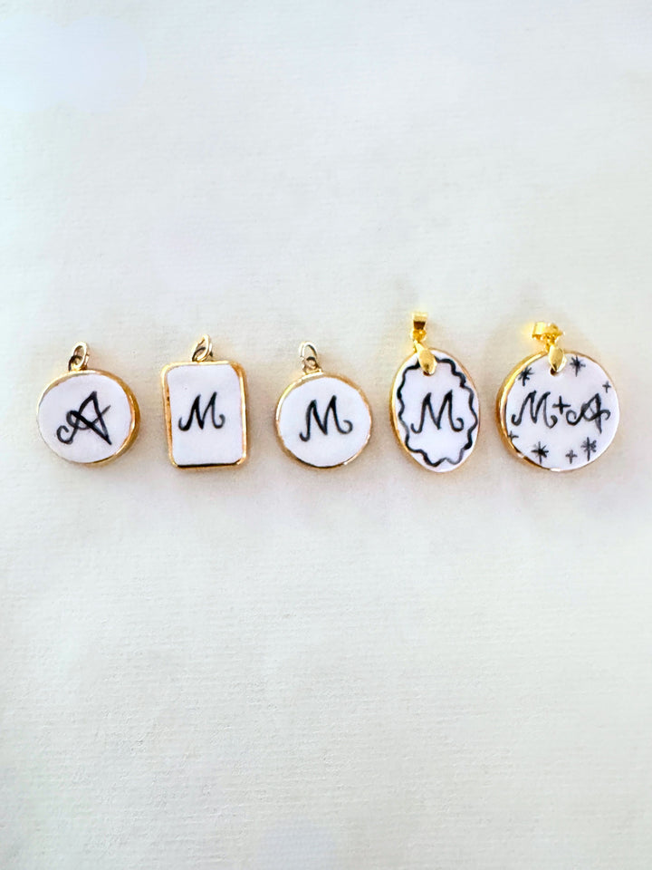 Personalised Initial Pendant - Rectangle