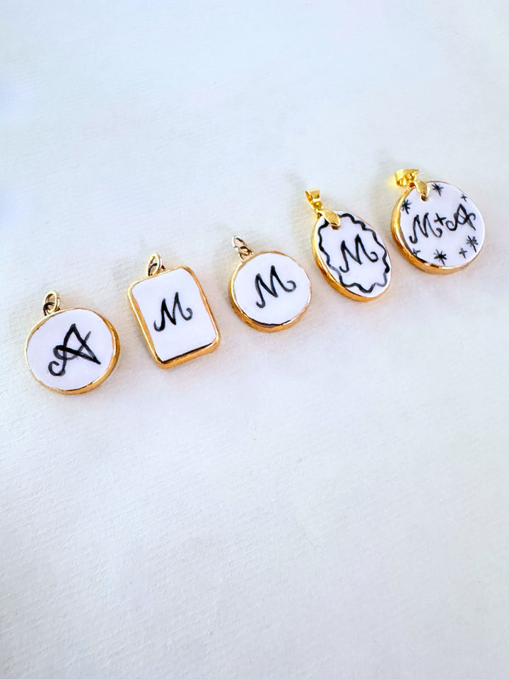 Personalised Initial Pendant - Rectangle