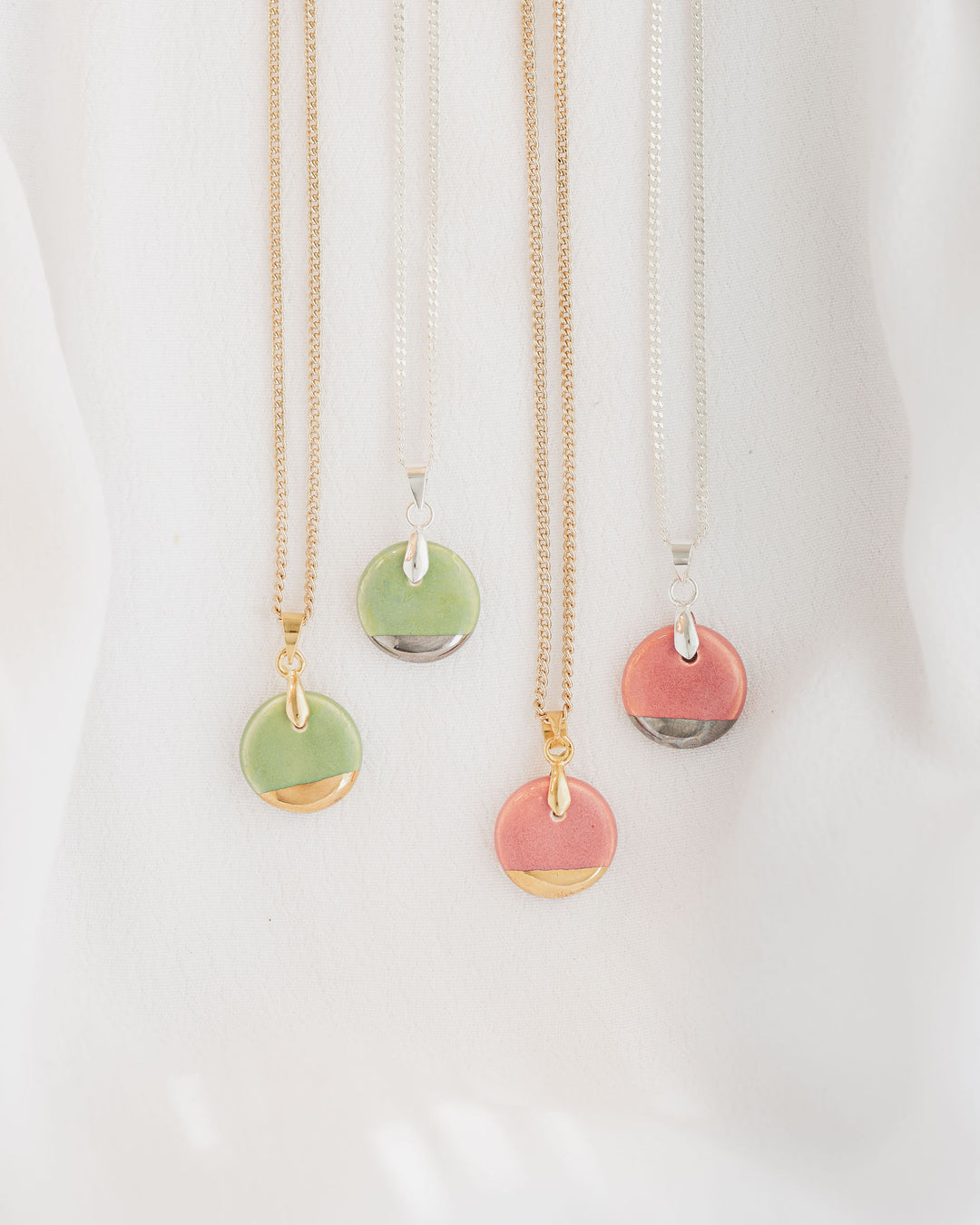 *New Summer Colours* Ceramic necklace and earrings gift set