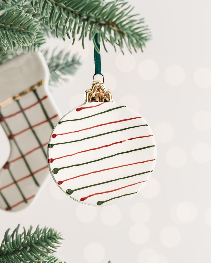 Flat Bauble Christmas Ornament