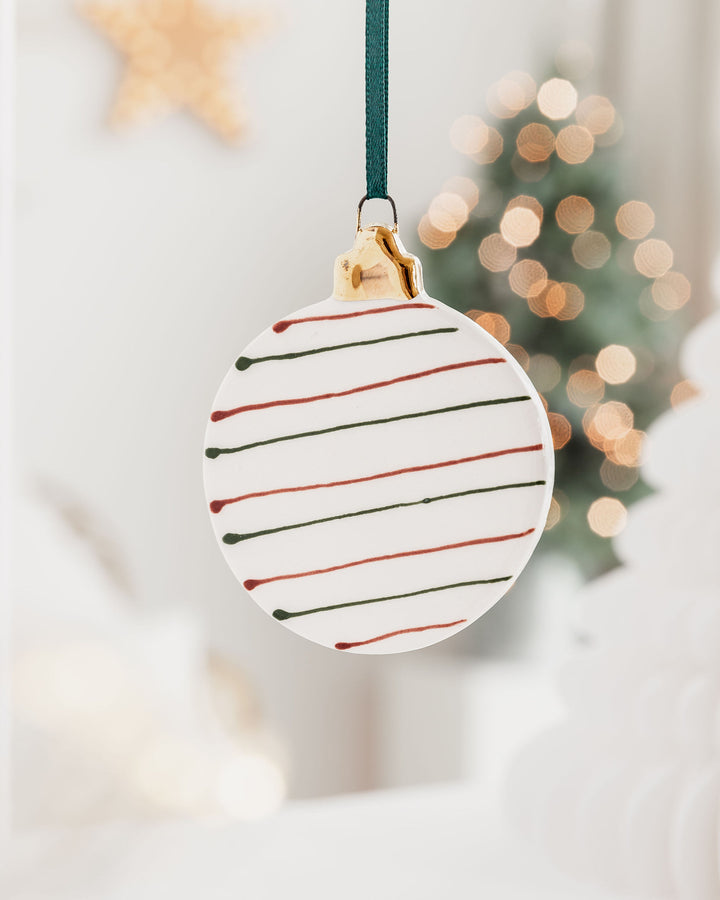 Flat Bauble Christmas Ornament