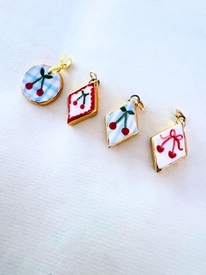 Cherry with bow Pendant