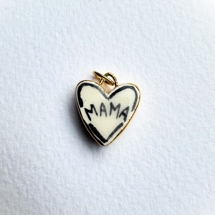 Black Mama Heart Pendant