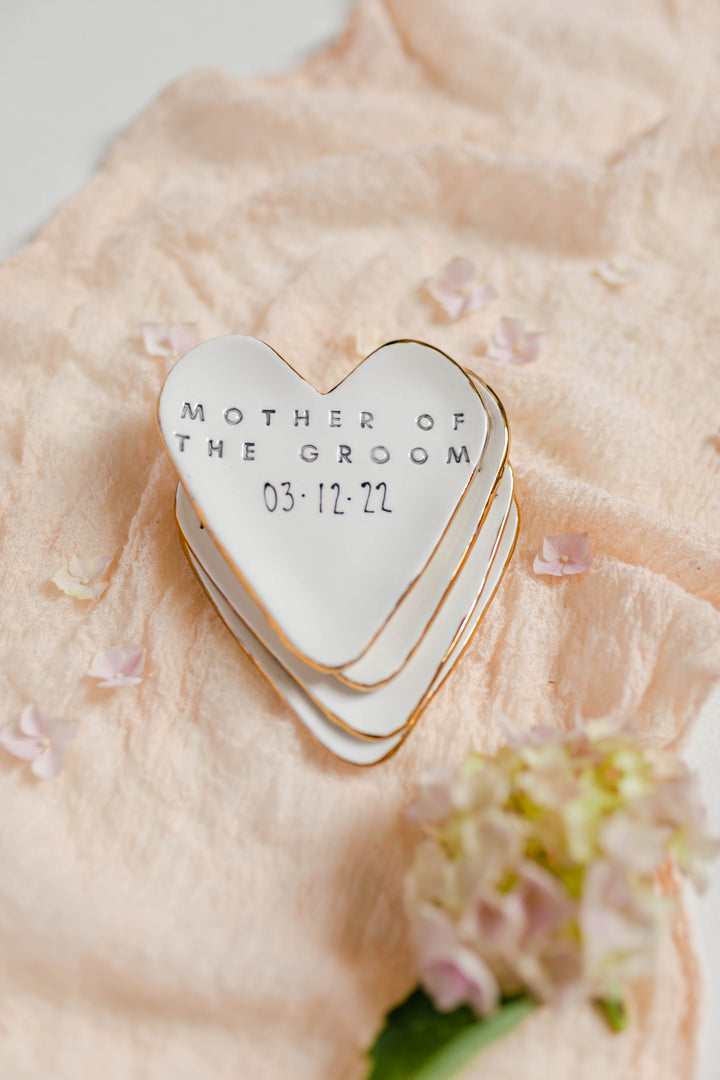 Minimal style Personalised Mother of the Bride and/or Mother of the Groom Trinket Dish