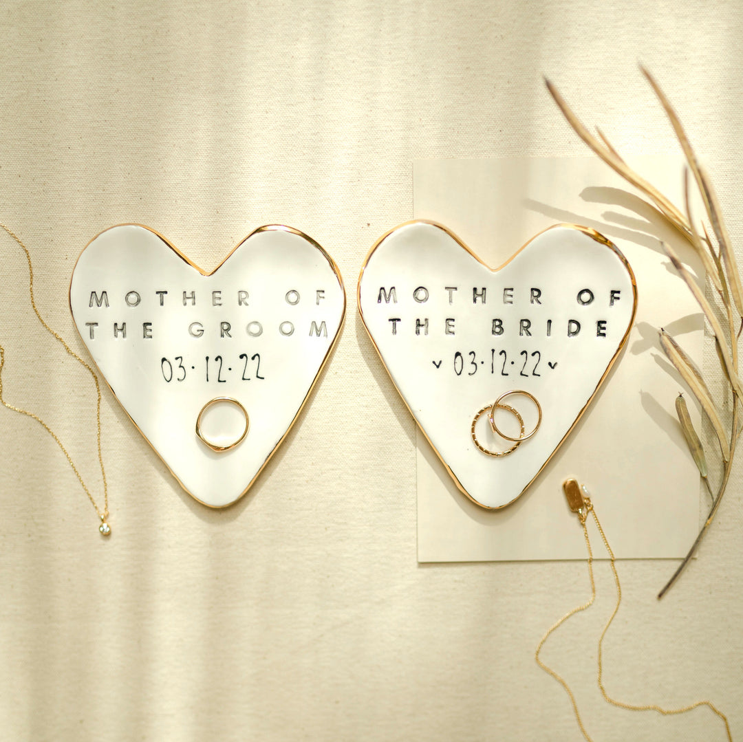 Minimal style Personalised Mother of the Bride and/or Mother of the Groom Trinket Dish
