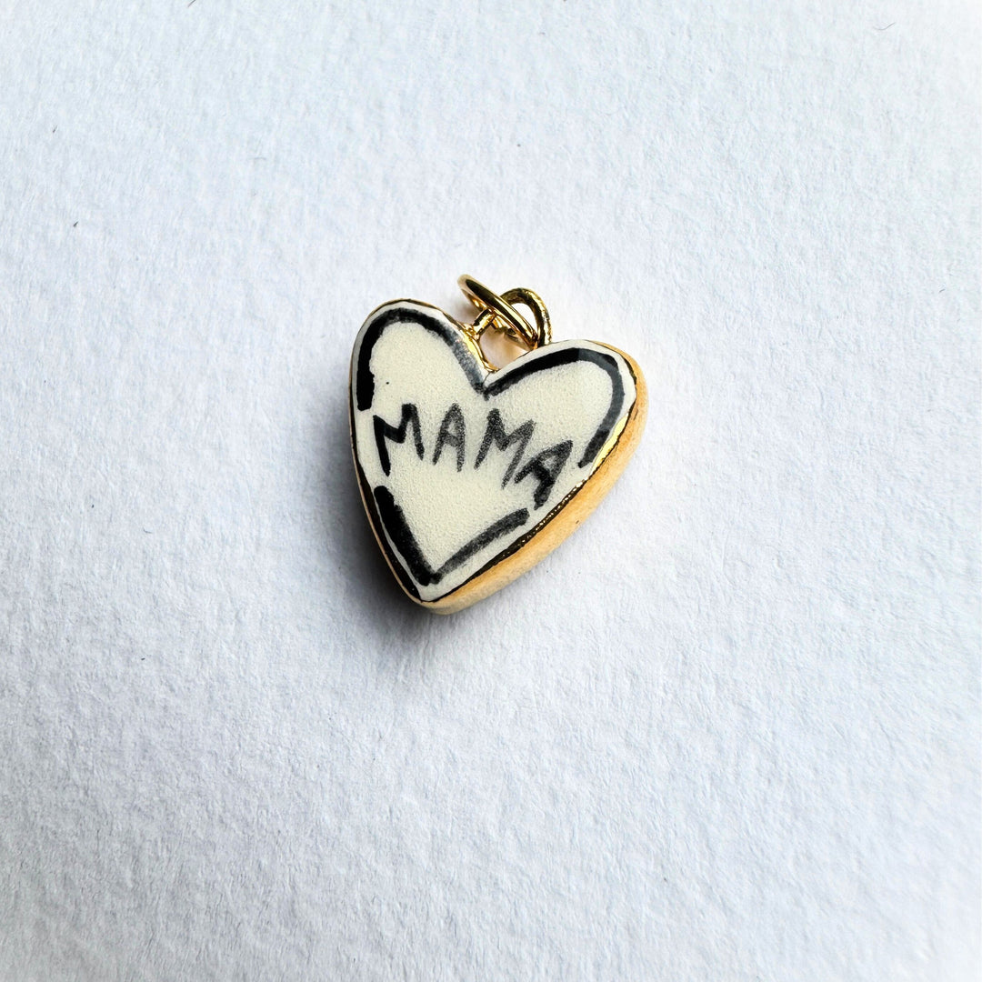 Black Mama Heart Pendant