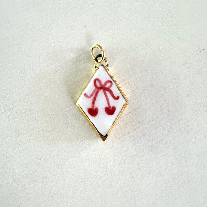 Cherry with bow Pendant