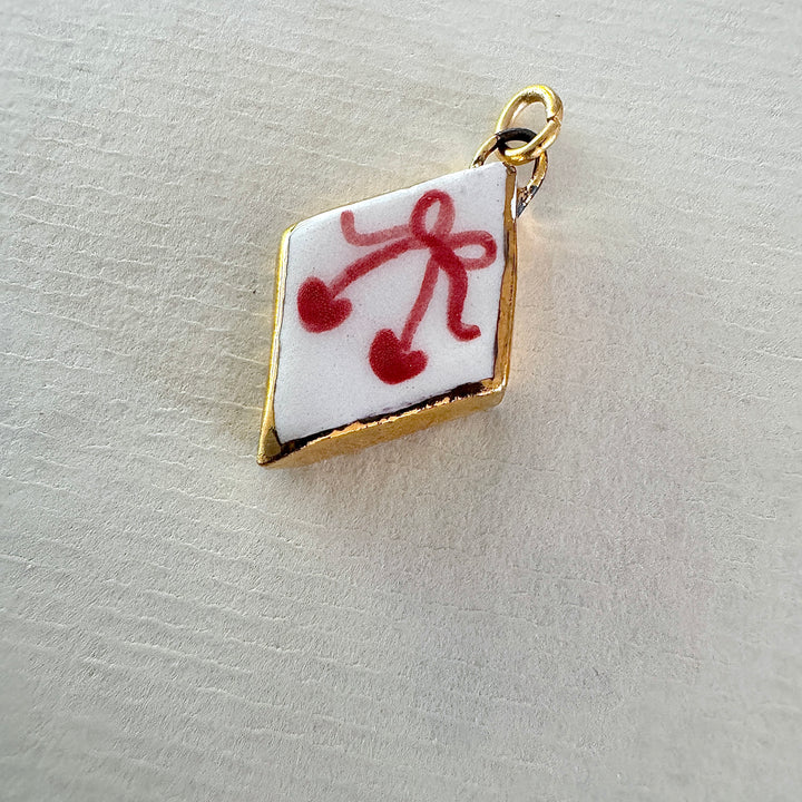 Cherry with bow Pendant