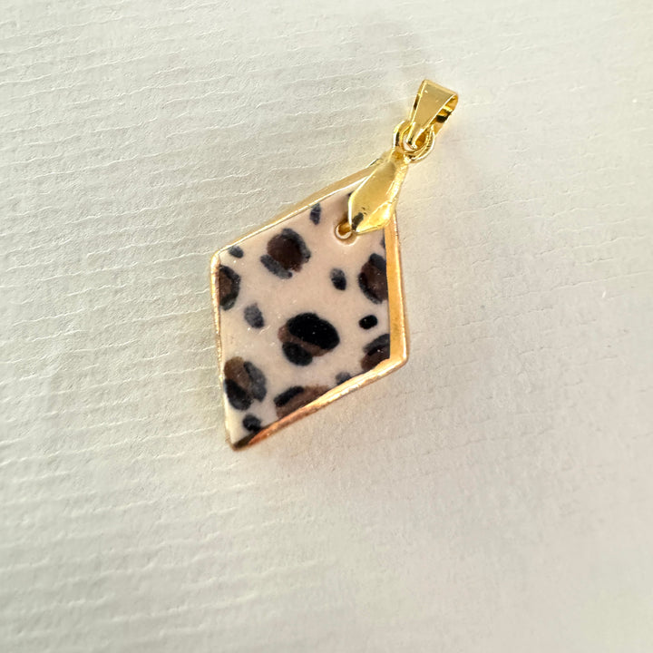 Leopard print Diamond Pendant