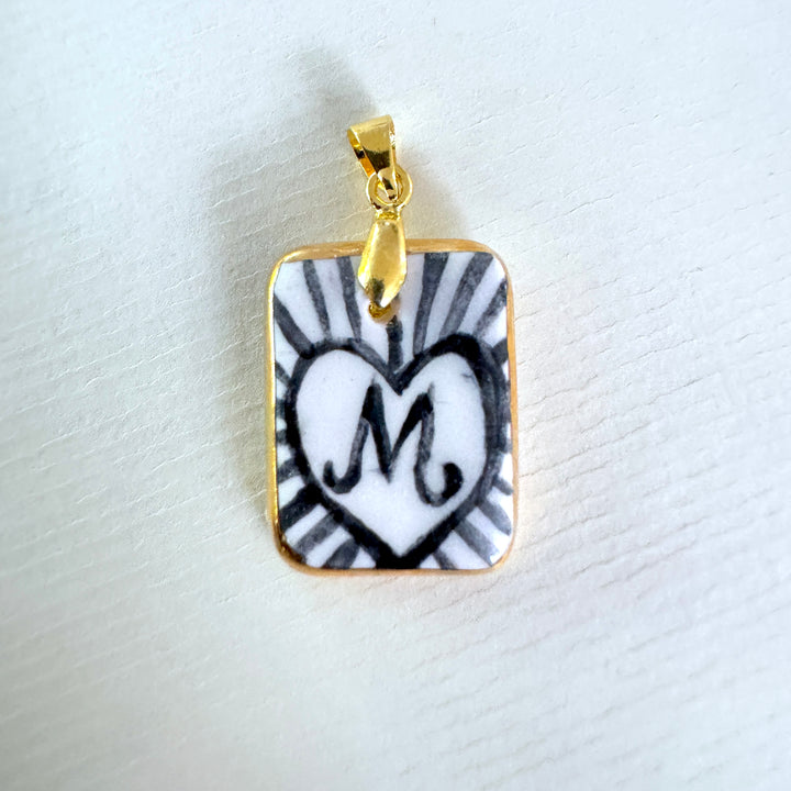 Personalised Initial Pendant with Heart