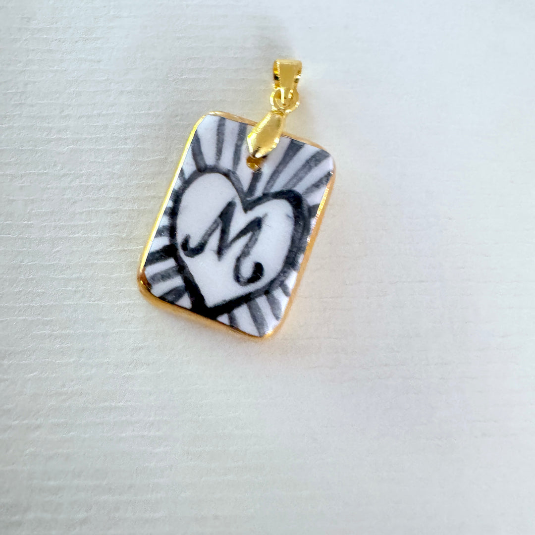 Personalised Initial Pendant with Heart