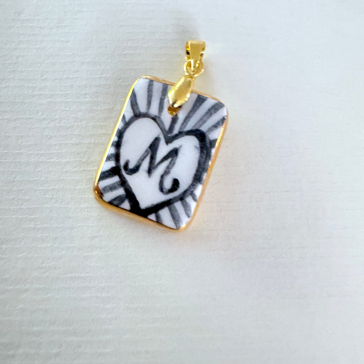 Personalised Initial Pendant with Heart