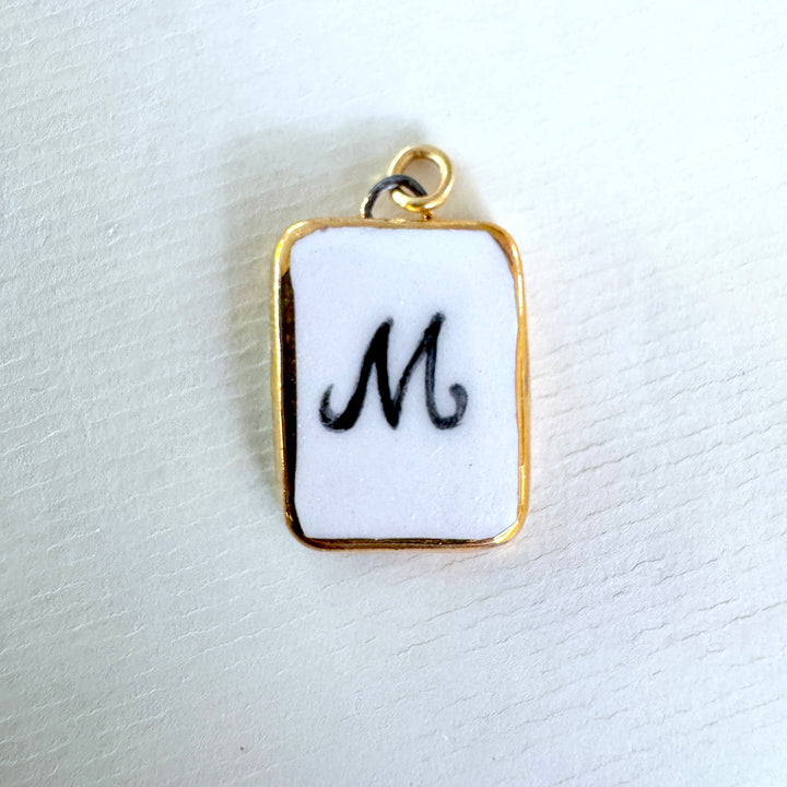 Personalised Initial Pendant - Rectangle