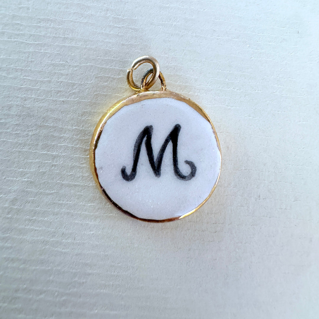 Personalised Initial Pendant -  Circle