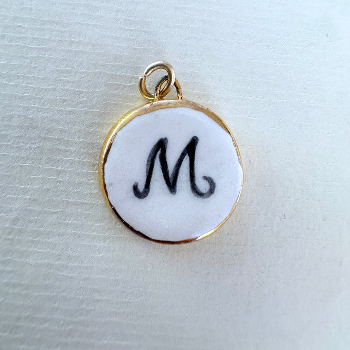 Personalised Initial Pendant -  Circle