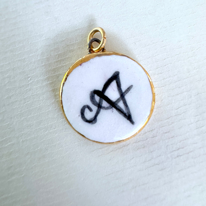 Personalised Initial Pendant -  Circle