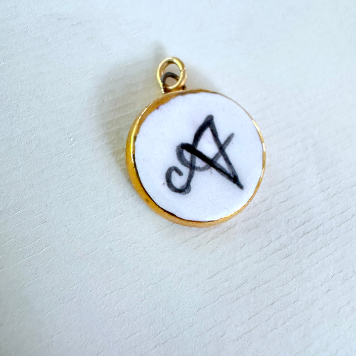 Personalised Initial Pendant -  Circle