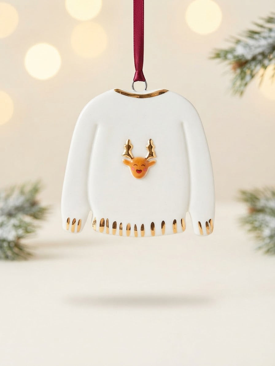 Christmas Jumper ornament with Rudolph