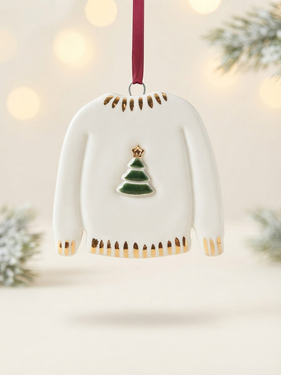 Christmas Jumper ornament with Christmas Tree