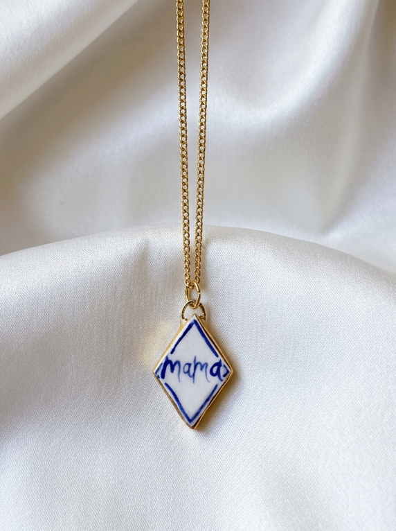 Blue Mama Diamond Pendant