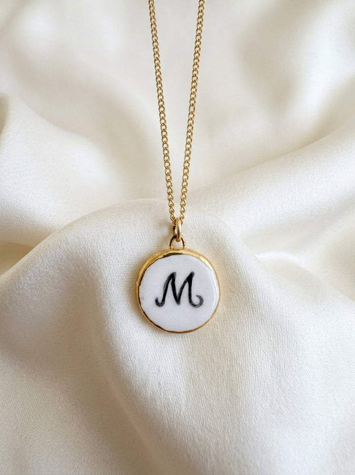 Personalised Initial Pendant -  Circle