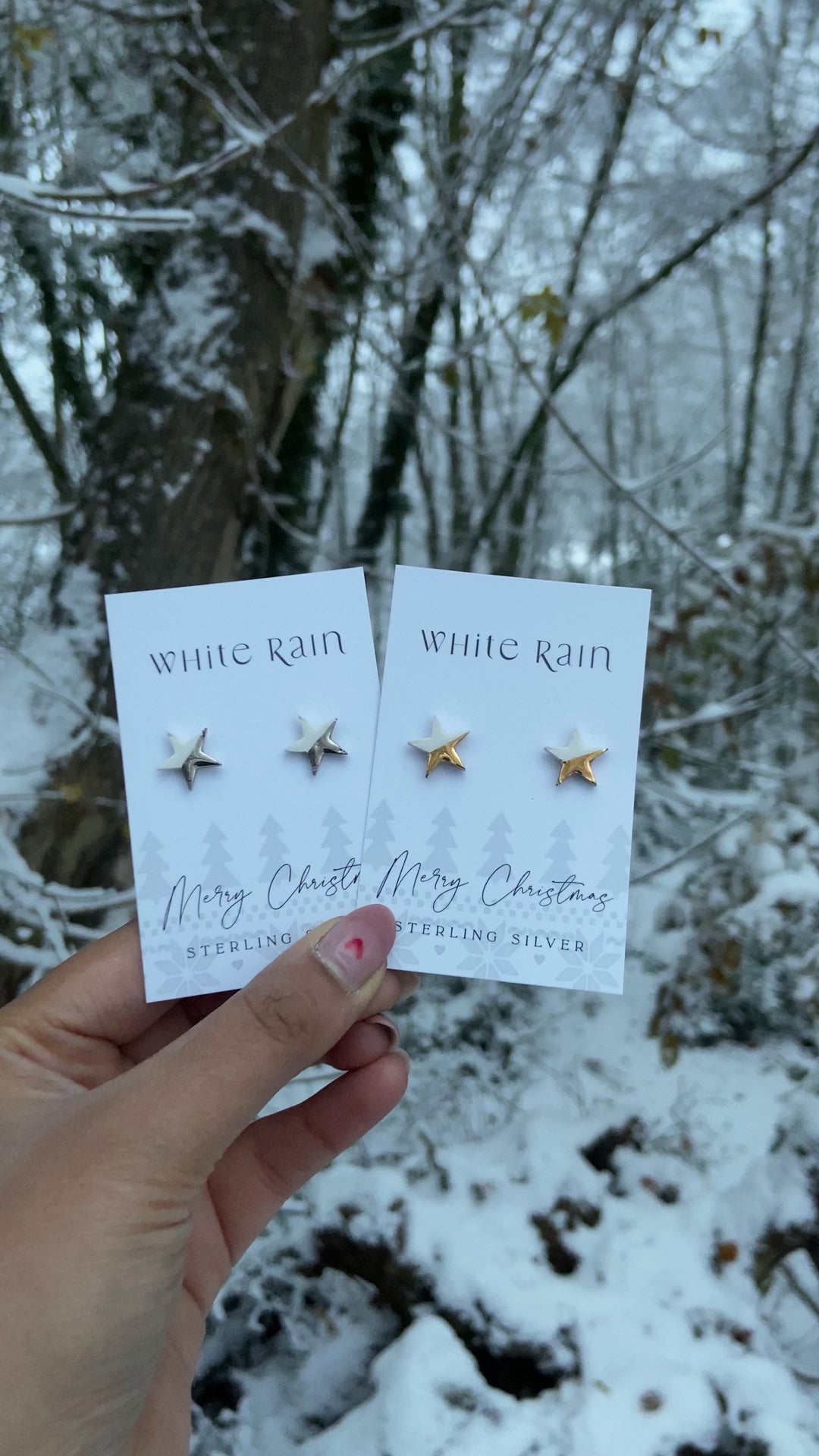Star Ceramic Earring Studs