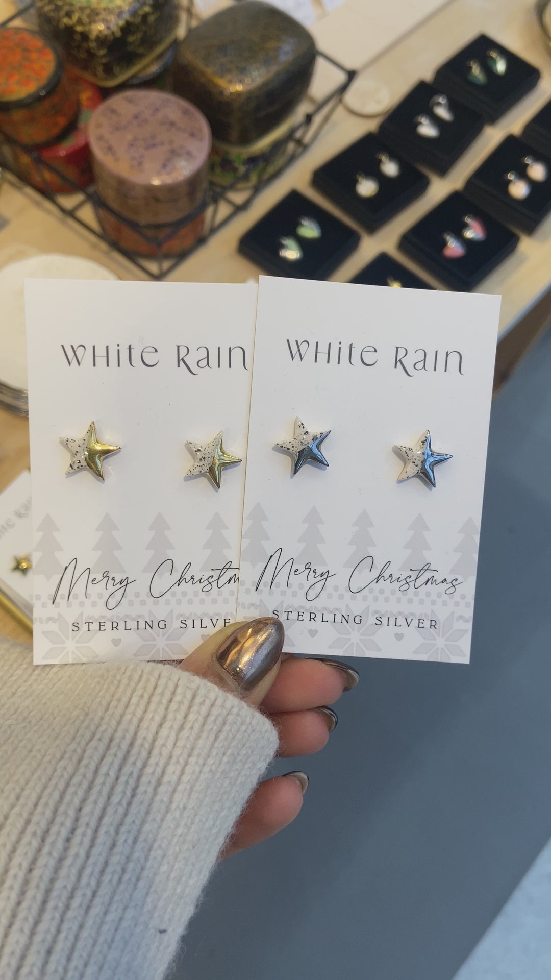 Star Ceramic Earring Studs