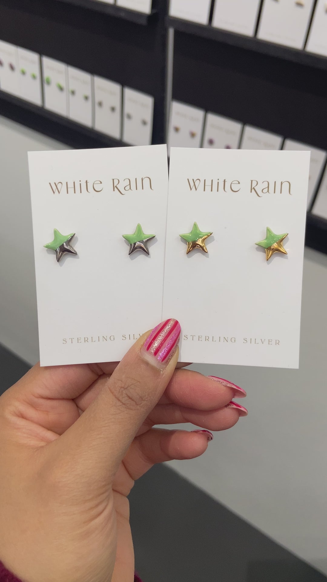 Star Ceramic Earring Studs