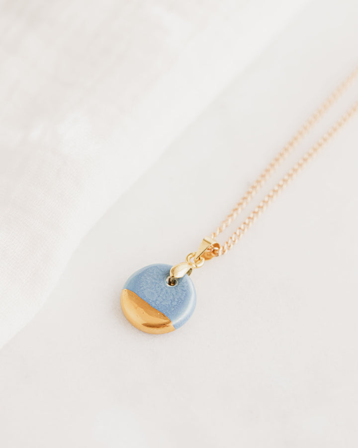 Circle Shaped Ceramic pendant necklace