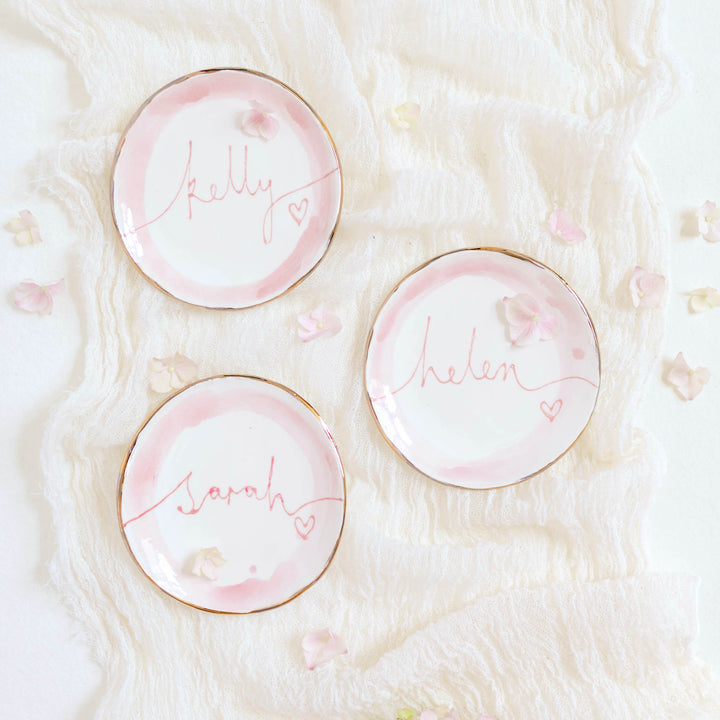 Personalised Trinket Dishes for Bridesmaid Thank You Gifts
