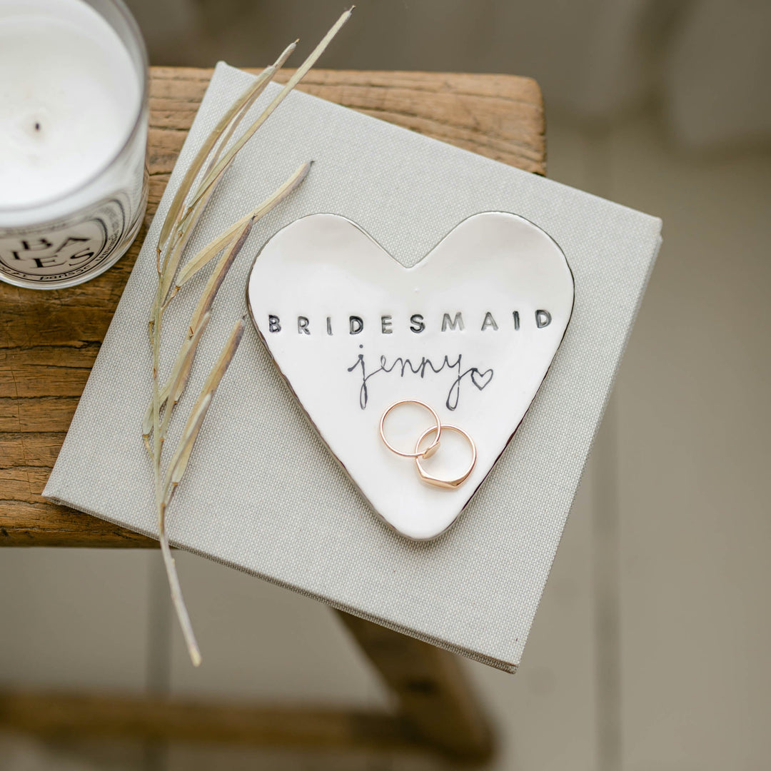 Personalised Bridesmaid Trinket dish