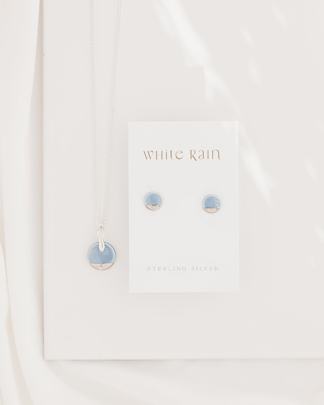 Circle shape Ceramic necklace and earrings gift set