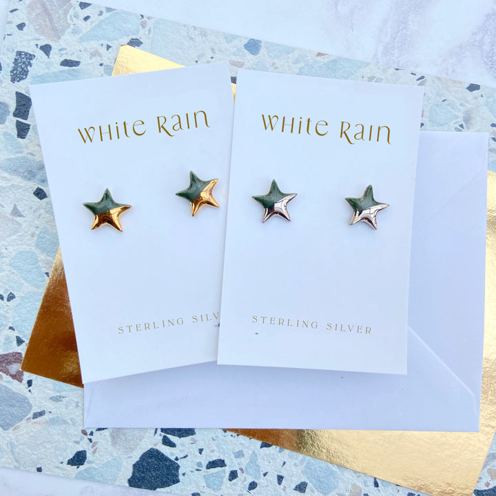 Star Ceramic Earring Studs