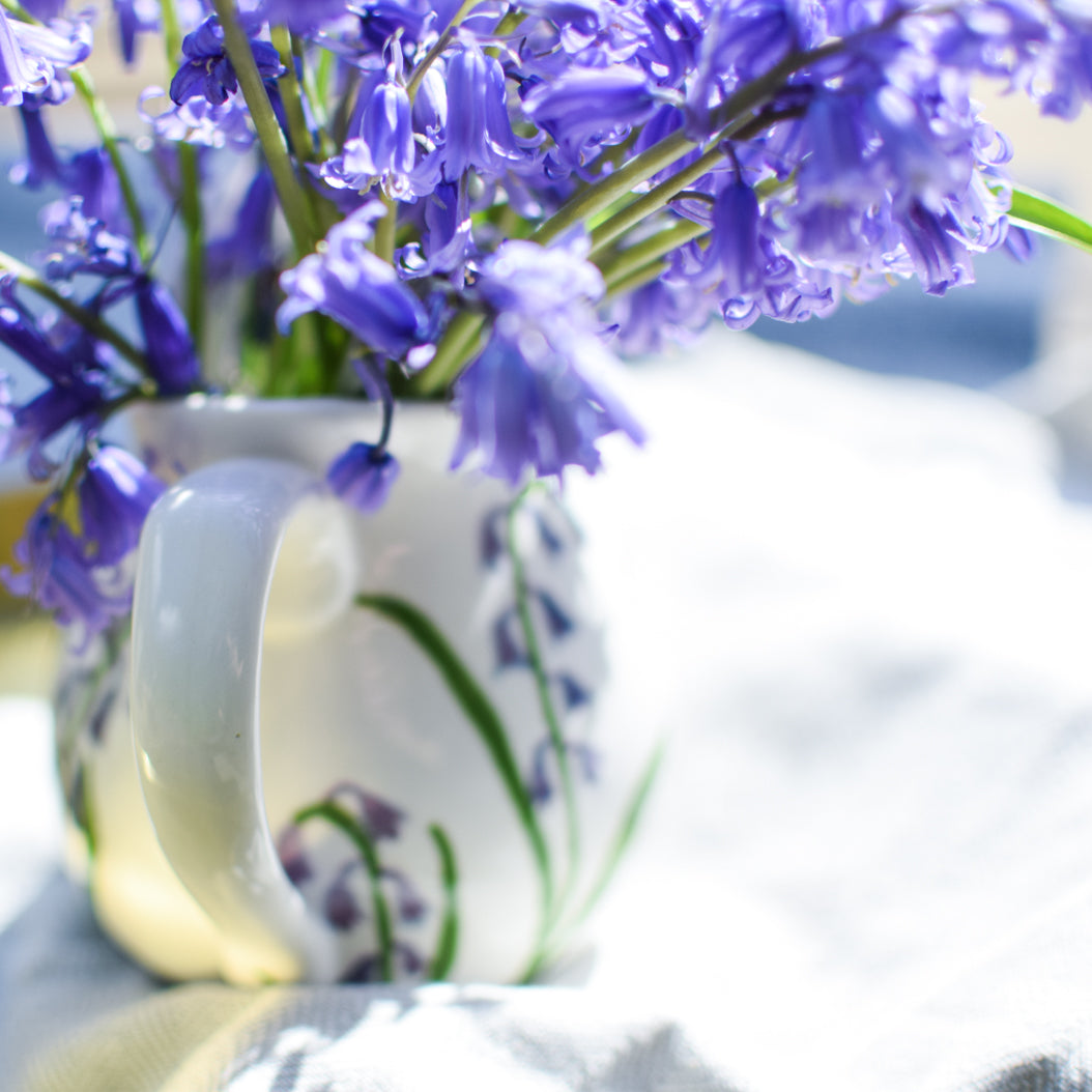 Hand painted bluebell Jug