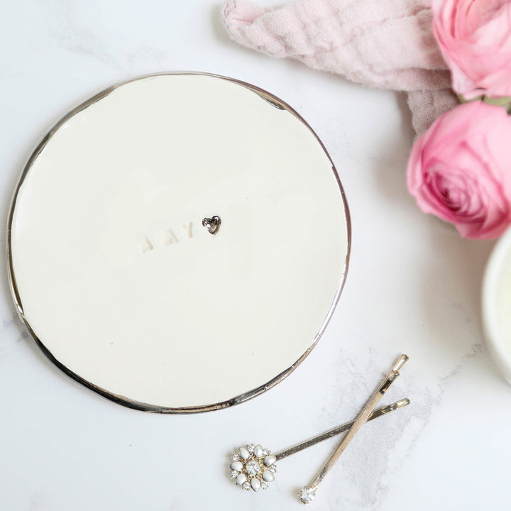 Hand stamped Personalised Trinket Dish