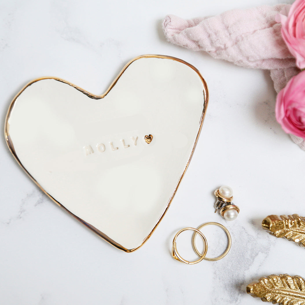 Hand stamped Personalised Trinket Dish