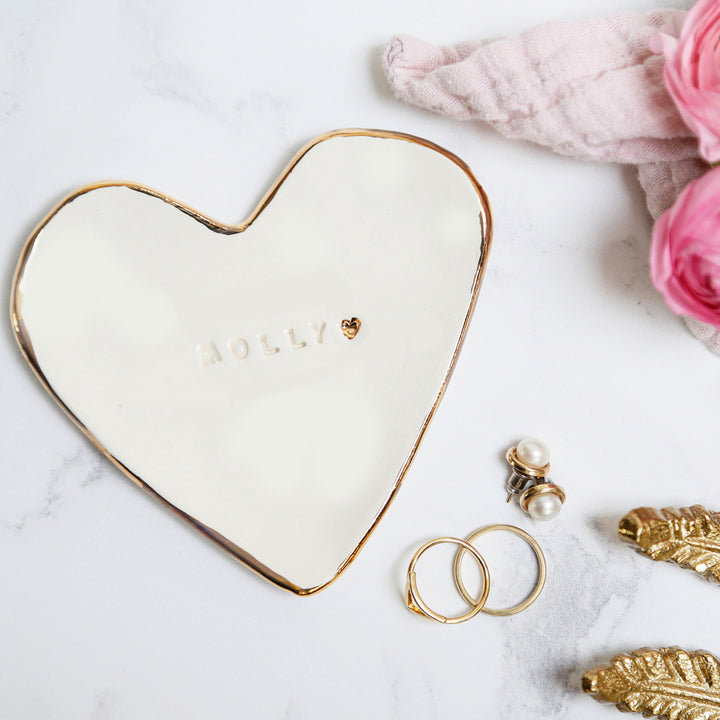 Hand stamped Personalised Trinket Dish