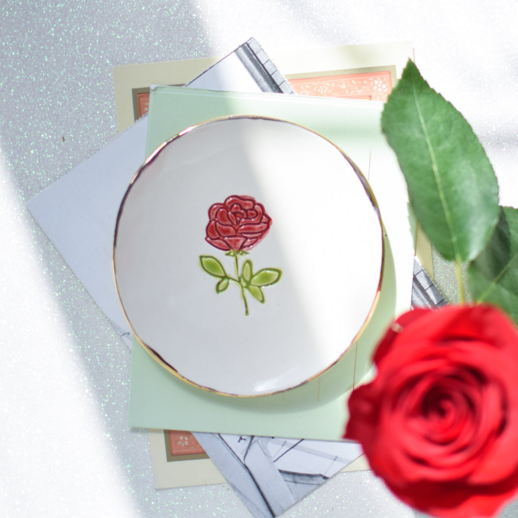 Birth Flower trinket dish