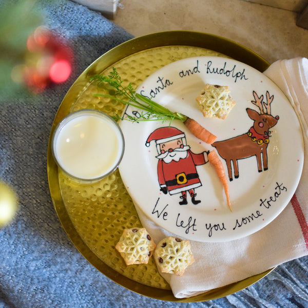 SALE Christmas Eve Plate White Rain Designs
